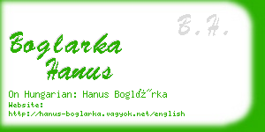 boglarka hanus business card